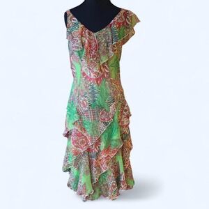 paisley ruffle dress  fairy mermaid vibes